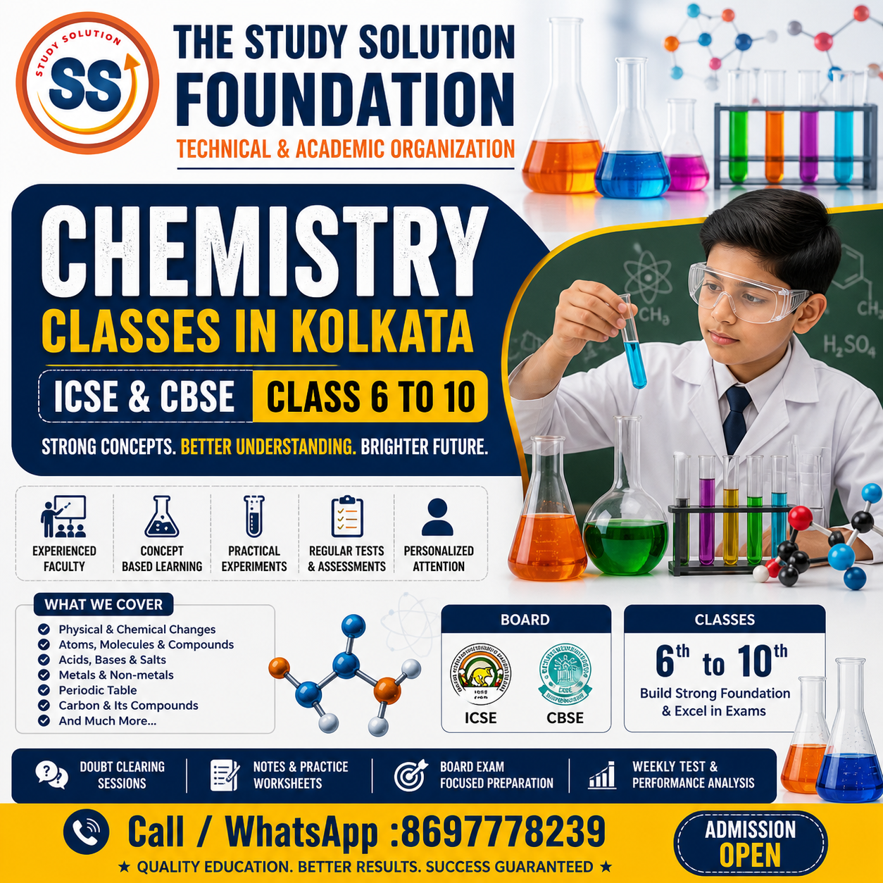 Best Chemistry Classes in Kolkata for ICSE & CBSE Class 6–10